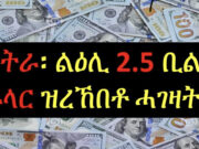 ኤርትራ ካብ ሃገራትን ማሕበራትን ዝረኸበቶም ሓገዛት ንልዕሊ 2.5 ቢሊዮን ዶላር – 1ይ ክፋል